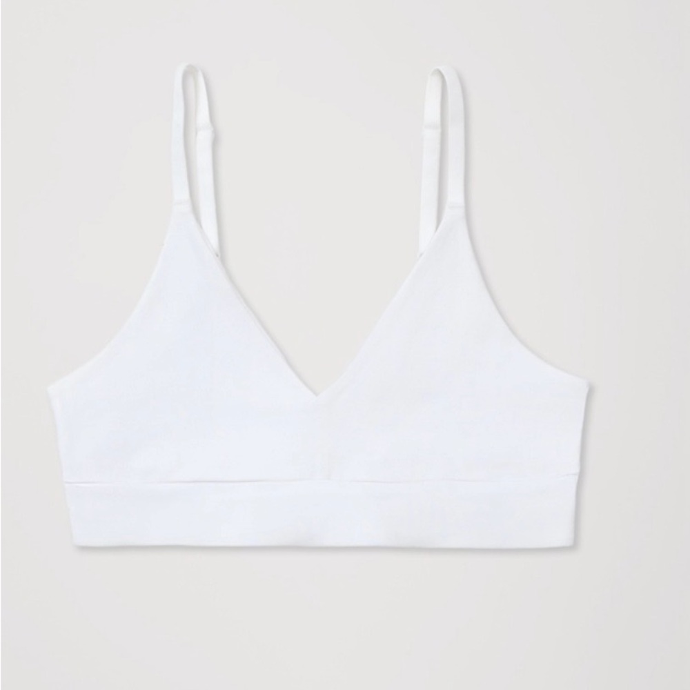 NEW Pact Women's Organic Cotton Everyday Classic T-Shirt Bra White - Medium - Picture 4 of 4